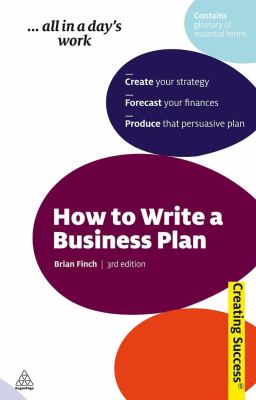 How to write a business plan cover image