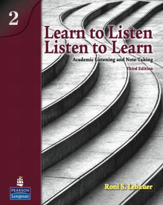 Learn to listen listen to learn. 2 academic listening and note-taking cover image