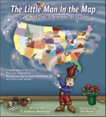 The little man in the map : with clues to remember all 50 states cover image