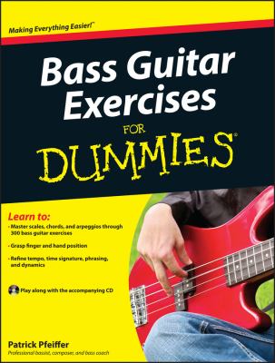 Bass guitar exercises for dummies cover image