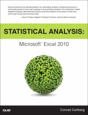 Statistical analysis : Microsoft Excel 2010 cover image