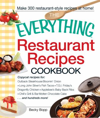 The everything restaurant recipes cookbook cover image