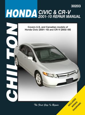 Chilton's Honda Civic & CR-V, 2001-10 repair manual cover image