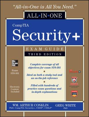 CompTIA security+ exam guide (exam SYO-301) : all in one cover image