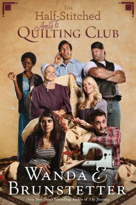 The half-stitched Amish quilting club cover image