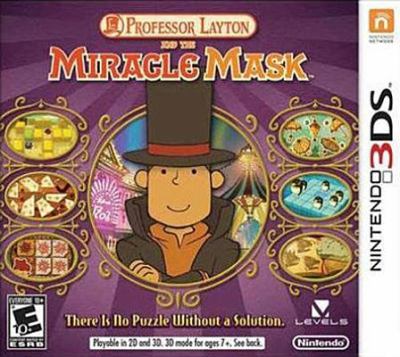 Professor Layton and the miracle mask [3DS] cover image