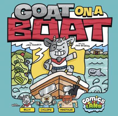 Comics land. Goat on a boat  cover image cdn