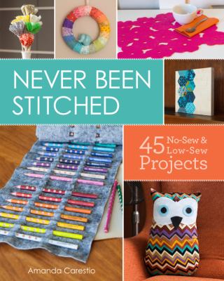 Never been stitched : 45 no-sew & low-sew projects cover image