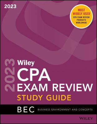 Wiley CPA exam review study guide. Business environment and concepts cover image
