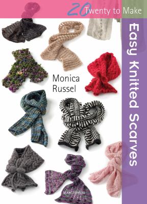 Easy knitted scarves cover image
