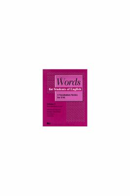 Words for students of English. Volume 3, Intermediate level : a vocabulary series for ESL cover image
