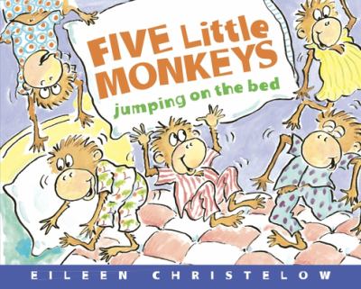 Five little monkeys jumping on the bed cover image