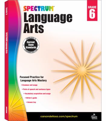 Spectrum language arts. Grade 6 cover image
