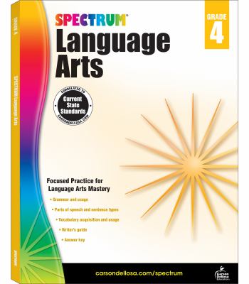 Spectrum language arts. Grade 4 cover image