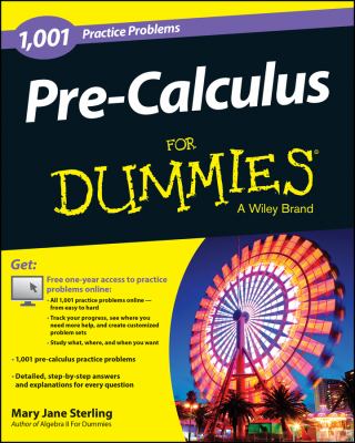 1,001 pre-calculus practice problems for dummies cover image