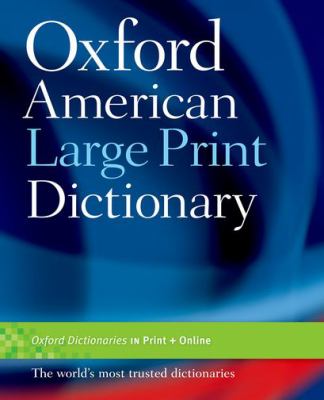 Oxford American large print dictionary cover image