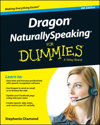 Dragon NaturallySpeaking for dummies cover image