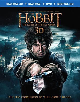 The hobbit. The battle of the five armies [3D Blu-ray + Blu-ray + DVD combo] cover image