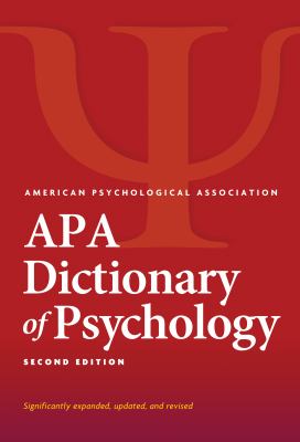 APA dictionary of psychology cover image
