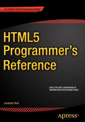 HTML5 programmer's reference cover image