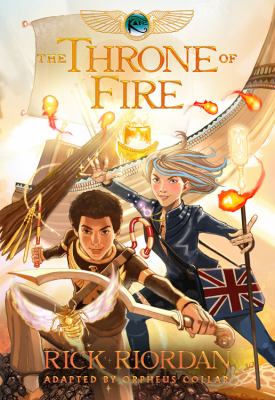 Kane chronicles. The throne of fire : the graphic novel cover image