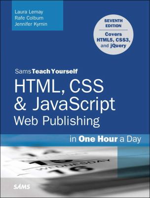 Sams teach yourself HTML, CSS & JavaScript Web publishing in one hour a day  cover image cdn