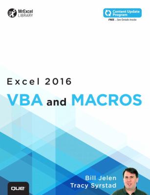 Excel 2016 : VBA and Macros cover image