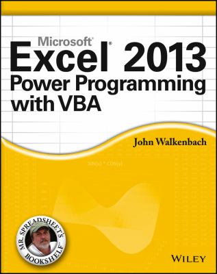 Excel 2013 power programming with VBA cover image