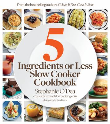 5 ingredients or less slow cooker cookbook cover image