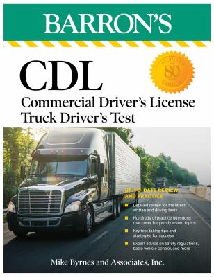 Barron's CDL commercial driver's license truck driver's test cover image