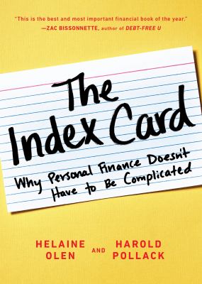The index card why personal finance doesn't have to be complicated cover image