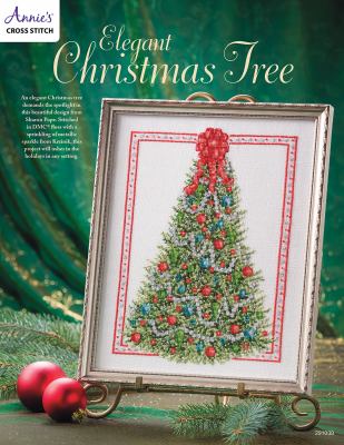 Elegant Christmas tree cross stitch cover image