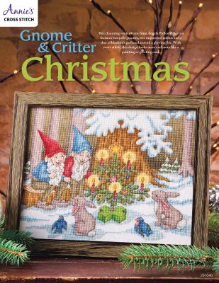 Gnome & critter Christmas cross stitch pattern cover image