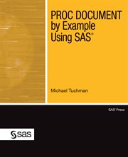 PROC DOCUMENT by example using SAS cover image cdn