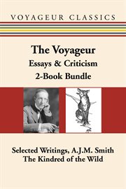 The voyageur Canadian essays & criticism: 2-book bundle cover image cdn