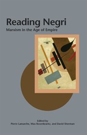 Reading Negri: Marxism in the age of empire cover image cdn