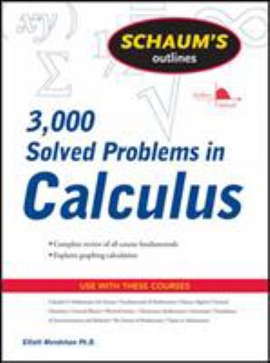 Schaum's outline of 3000 solved problems in calculus cover image