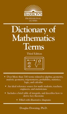 Dictionary of mathematics terms cover image