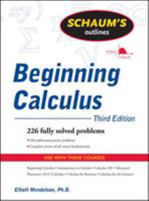 Schaum's outline of beginning calculus cover image