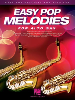 Easy pop melodies for alto sax cover image