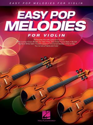 Easy pop melodies for violin cover image