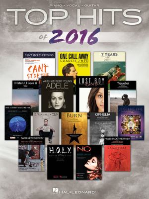 Top hits of 2016 piano, vocal, guitar cover image