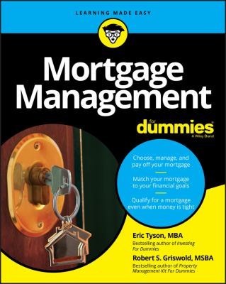 Mortgage management for dummies cover image