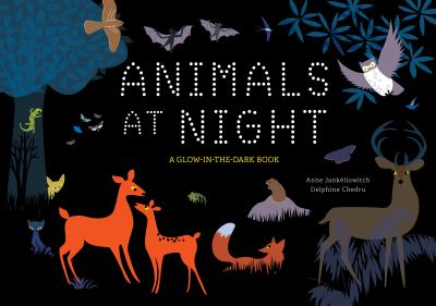Animals at night : a glow-in-the-dark book cover image
