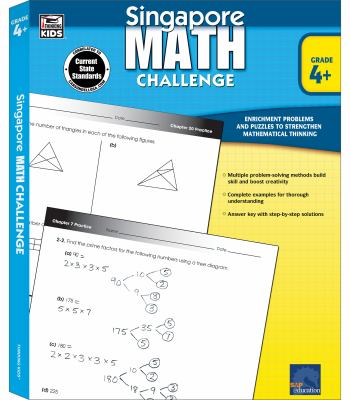 Singapore math challenge. Grade 4+ cover image