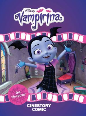 Disney Vampirina. The sleepover : cinestory comic cover image