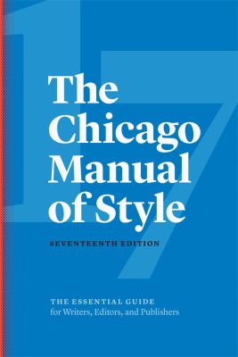 The Chicago manual of style cover image