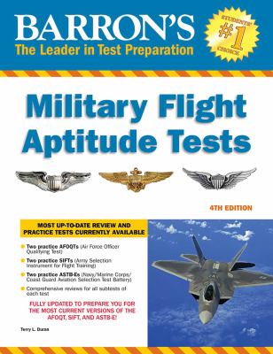 Barron's military flight aptitude tests cover image cdn