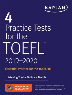 4 practice tests for the TOEFL : essential practice for the TOEFL iBT cover image