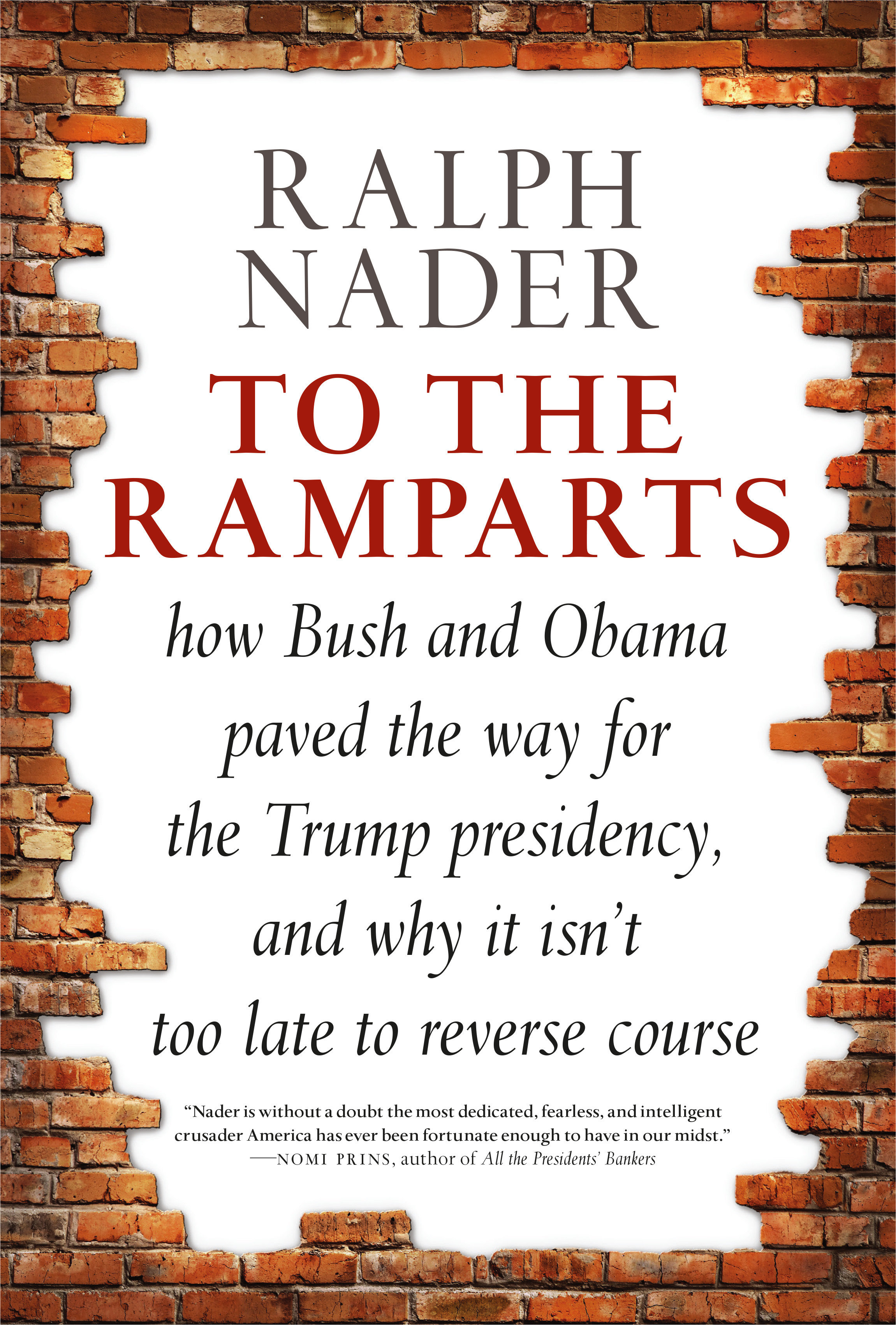 To the ramparts how Bush and Obama paved the way for the Trump presidency, and why it isn't too late to repair the damage cover image cdn